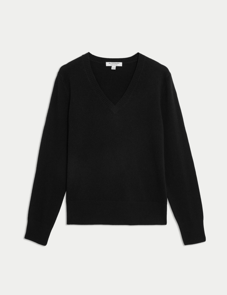 Pure Cashmere V-Neck Jumper