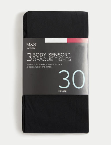 3pk 30 Denier Body Sensor™ Tights Marks and Spencer Cyprus