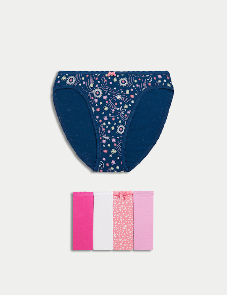 5pk Cotton Lycra™ High Leg Knickers 5pk Cotton Lycra™ High Leg Knickers