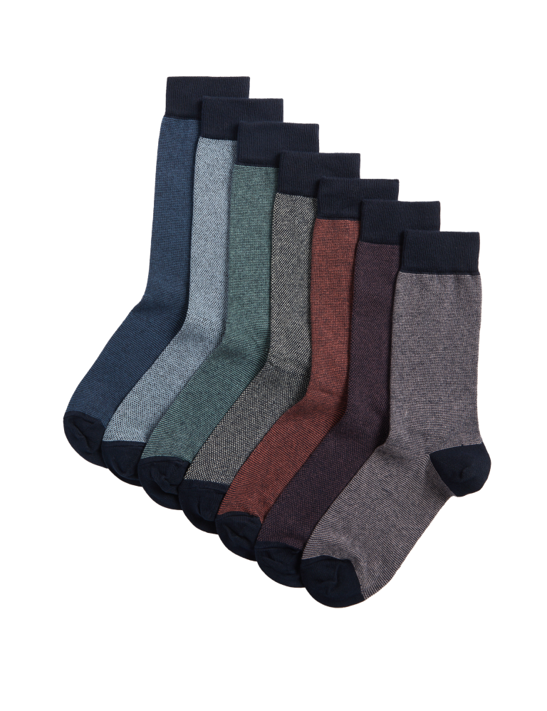 7pk Cool & Fresh™ Pique Cotton Rich Socks