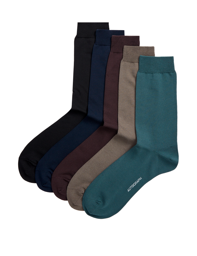 5pk Modal Pima Cotton Socks