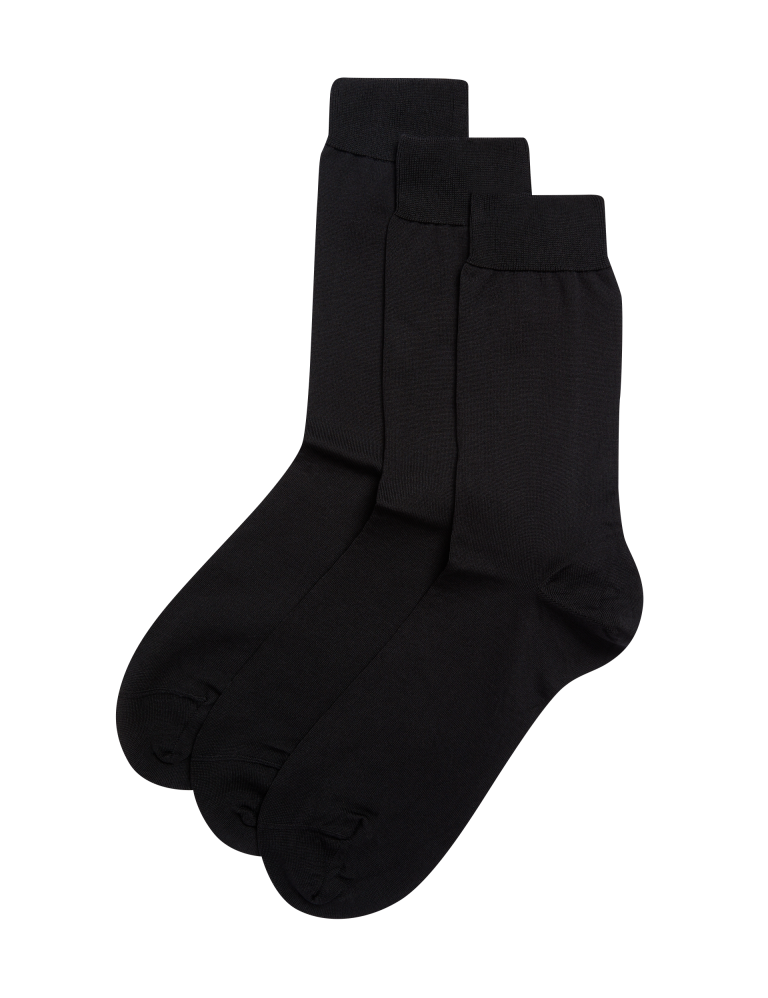 3pk Pure Cotton Socks