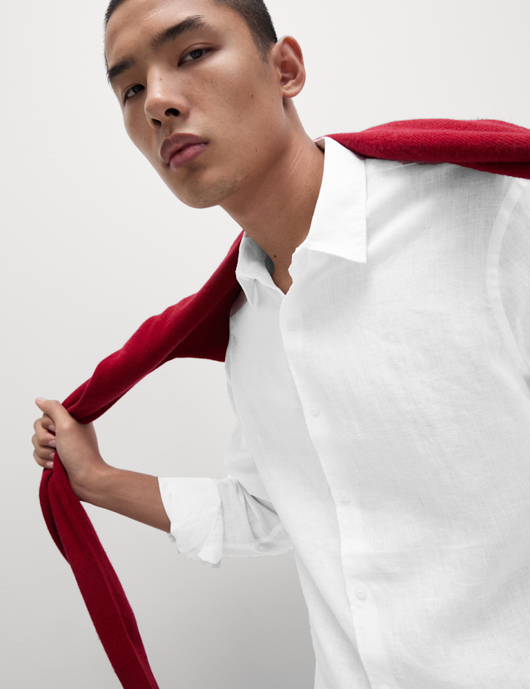 Slim Fit Pure Linen Shirt