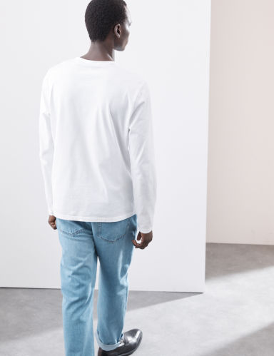 Pure Supima® Cotton Long Sleeve T-Shirt