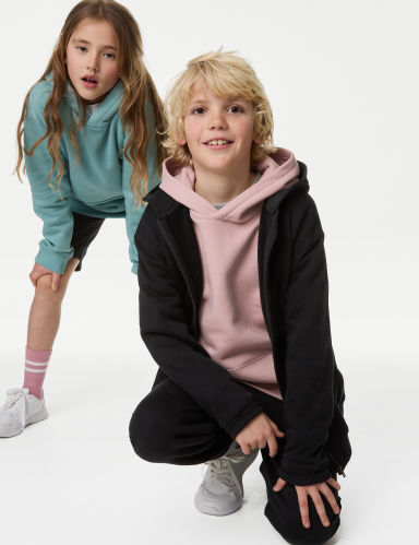 Unisex Cotton Rich Zip Through Hooded (6-16 Yrs) Unisex Cotton Rich Zip Through Hooded (6-16 Yrs)
