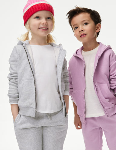 Cotton Plain Hoodie (2-7 Yrs) Cotton Plain Hoodie (2-7 Yrs)