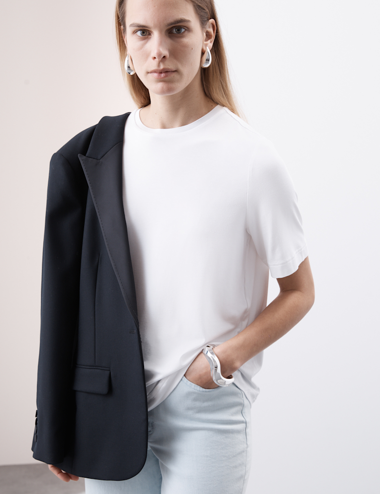 marks and spencer black evening tops
