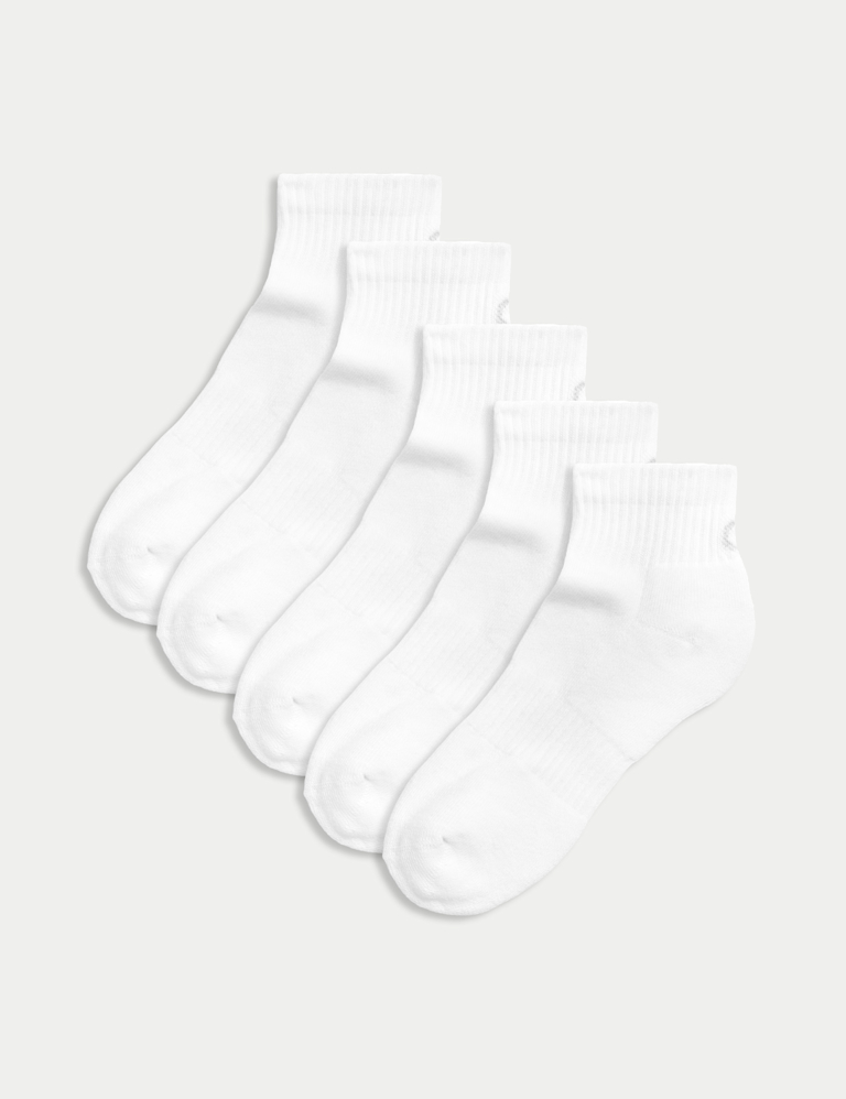 5pk Cotton Rich Cushioned Anklets