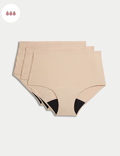 3pk No VPL Heavy Absorbency Period Full Briefs