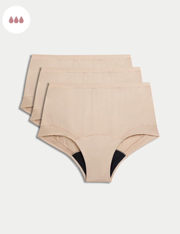 3pk Heavy Absorbency Period Full Briefs