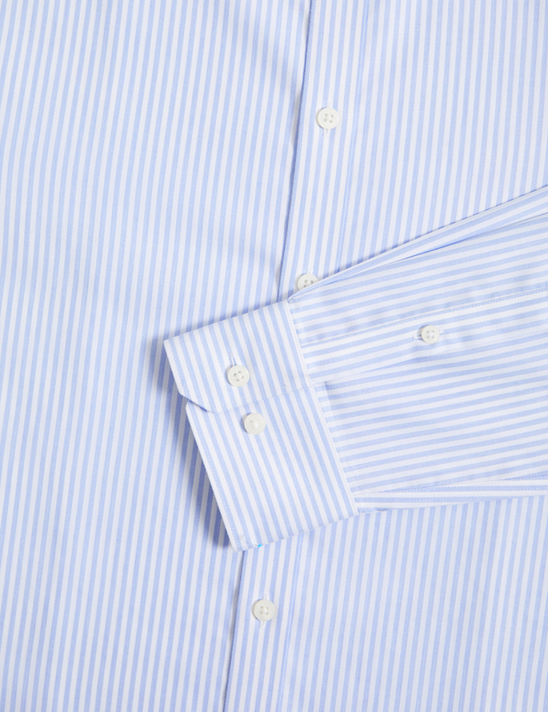 Slim Fit Ultimate Non Iron Cotton Striped Shirt