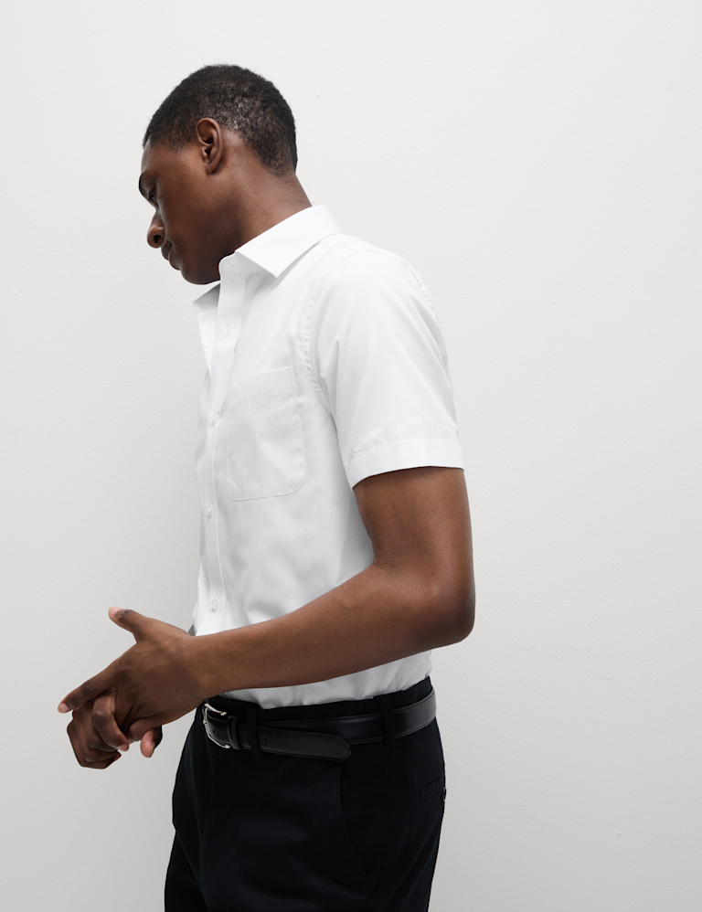 3 Pack Slim Fit Easy Iron Short Sleeve Shirts