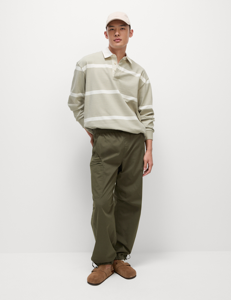 Pure Cotton Striped Rugby Shirt