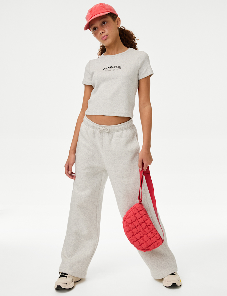 Cotton Rich Slogan T-Shirt (2-16 Yrs)