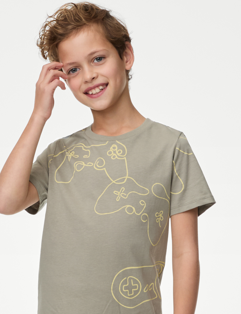 Pure Cotton Gaming Pyjamas (7-14 Yrs)