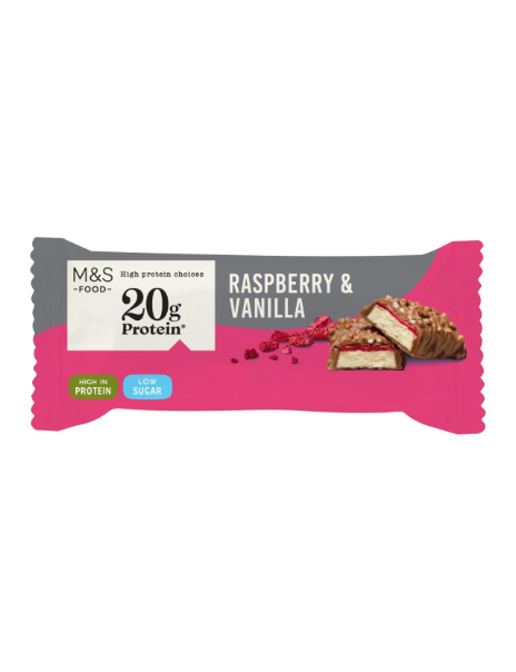 Raspberry & Vanilla Chocolate Protein Bar
