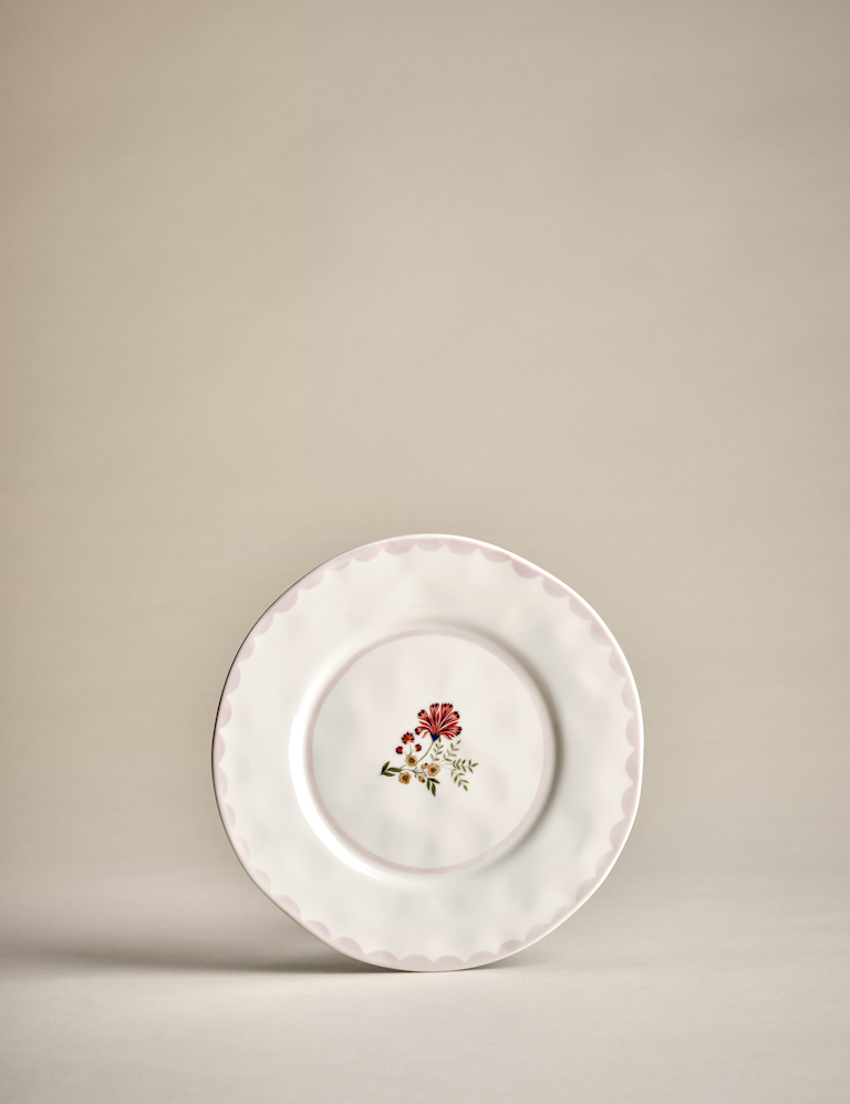 Set of 4 Floral Side Plates