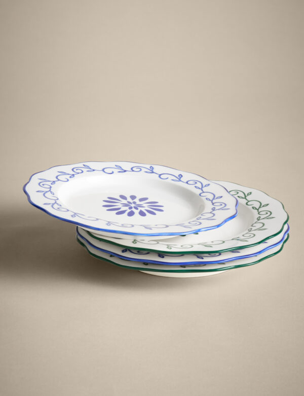 Set of 4 Boho Side Plates