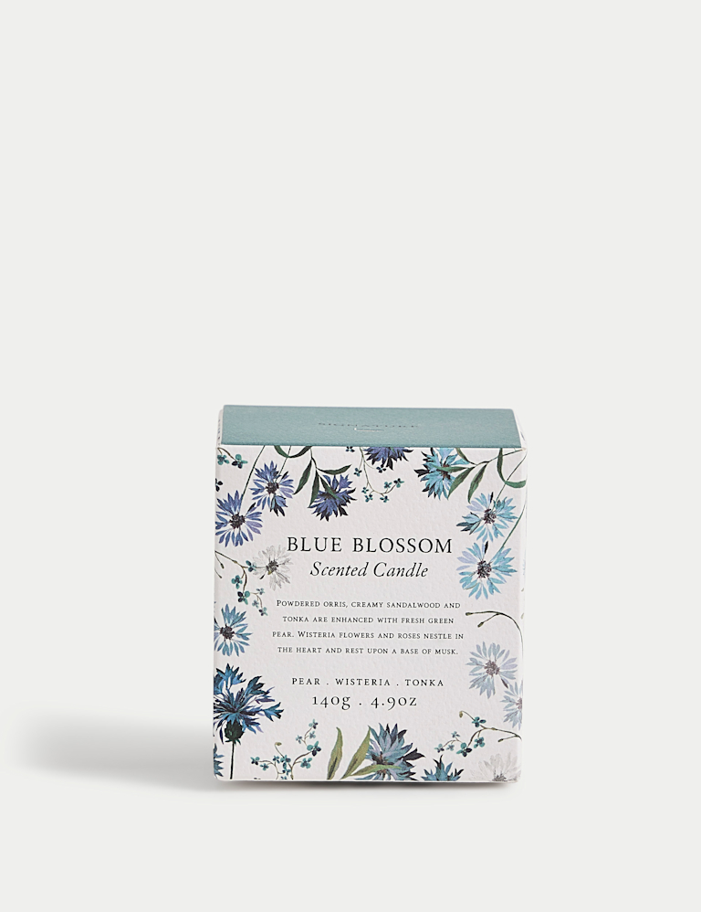 Blue Blossom Scented Candle