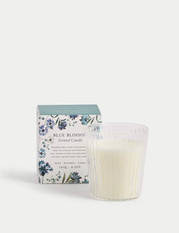 Blue Blossom Scented Candle