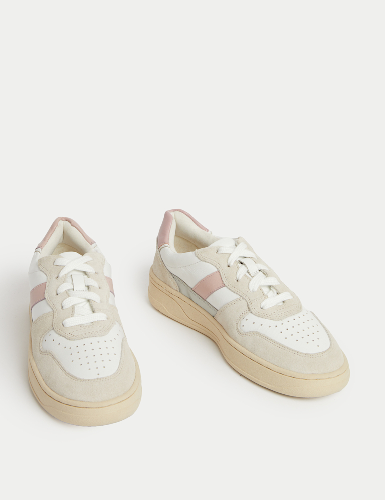 Leather Side Detail Trainers
