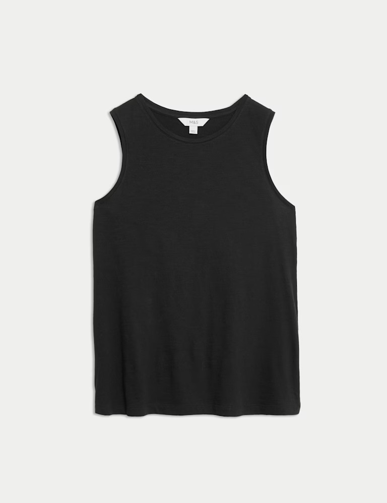 Cotton Rich Relaxed Vest