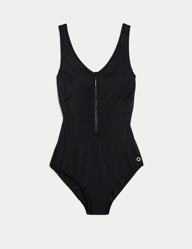 Active Zip Through Swimsuit