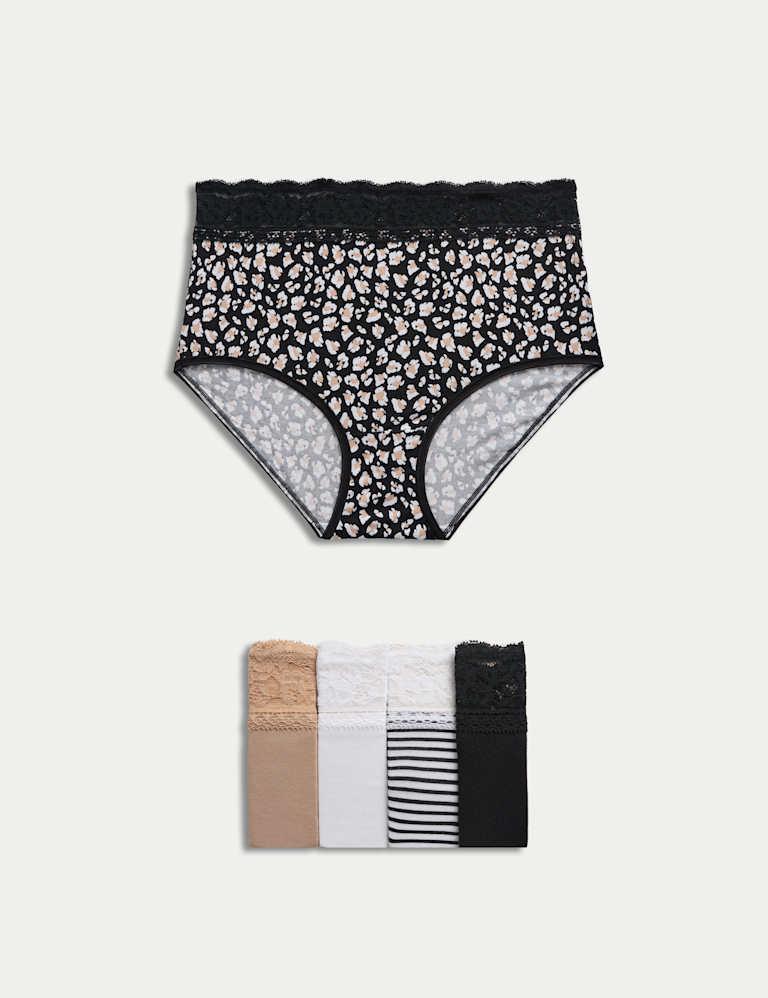 5pk Cotton Rich Printed Full Briefs 5pk Cotton Rich Printed Full Briefs