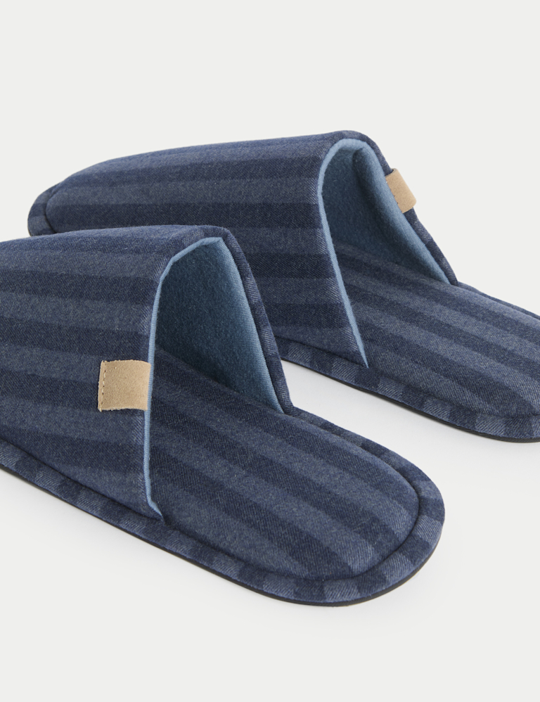 Striped Mule Slippers with Freshfeet™