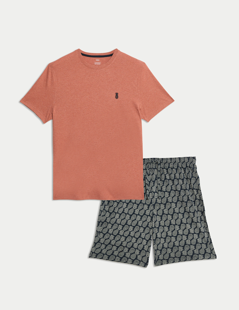 Pure Cotton Pineapple Print Pyjama Set