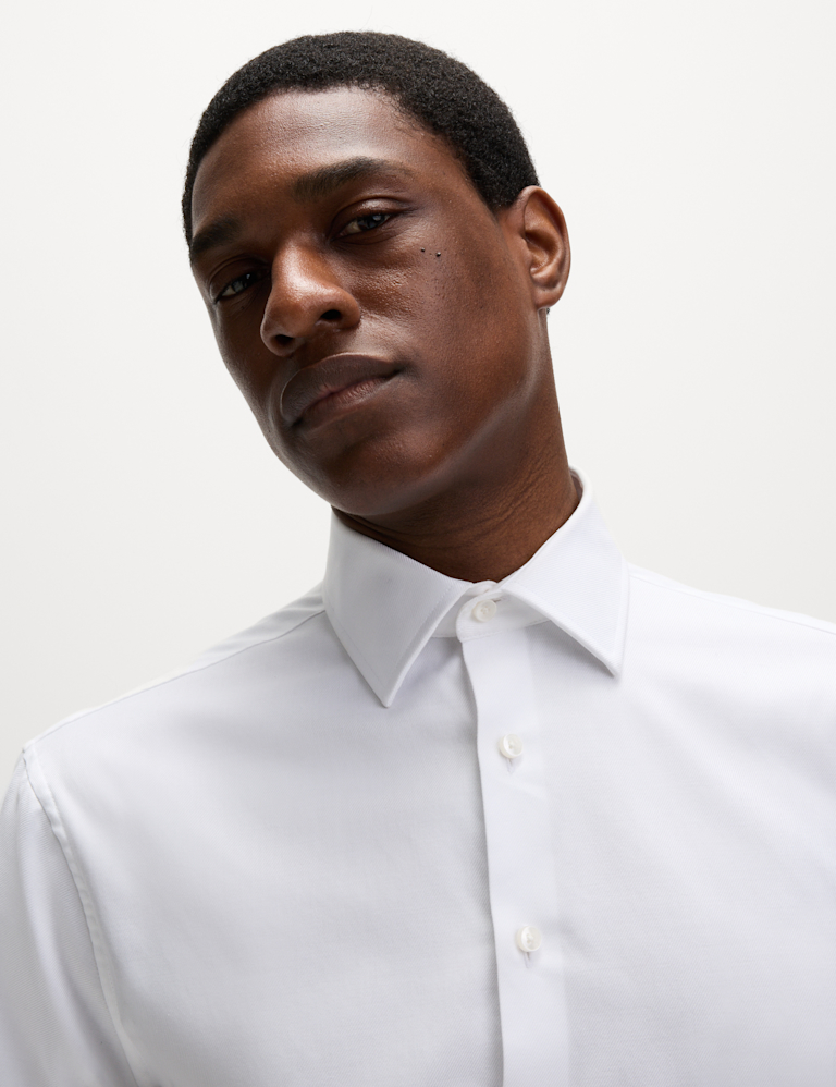 Regular Fit Luxury Cotton Twill Shirt