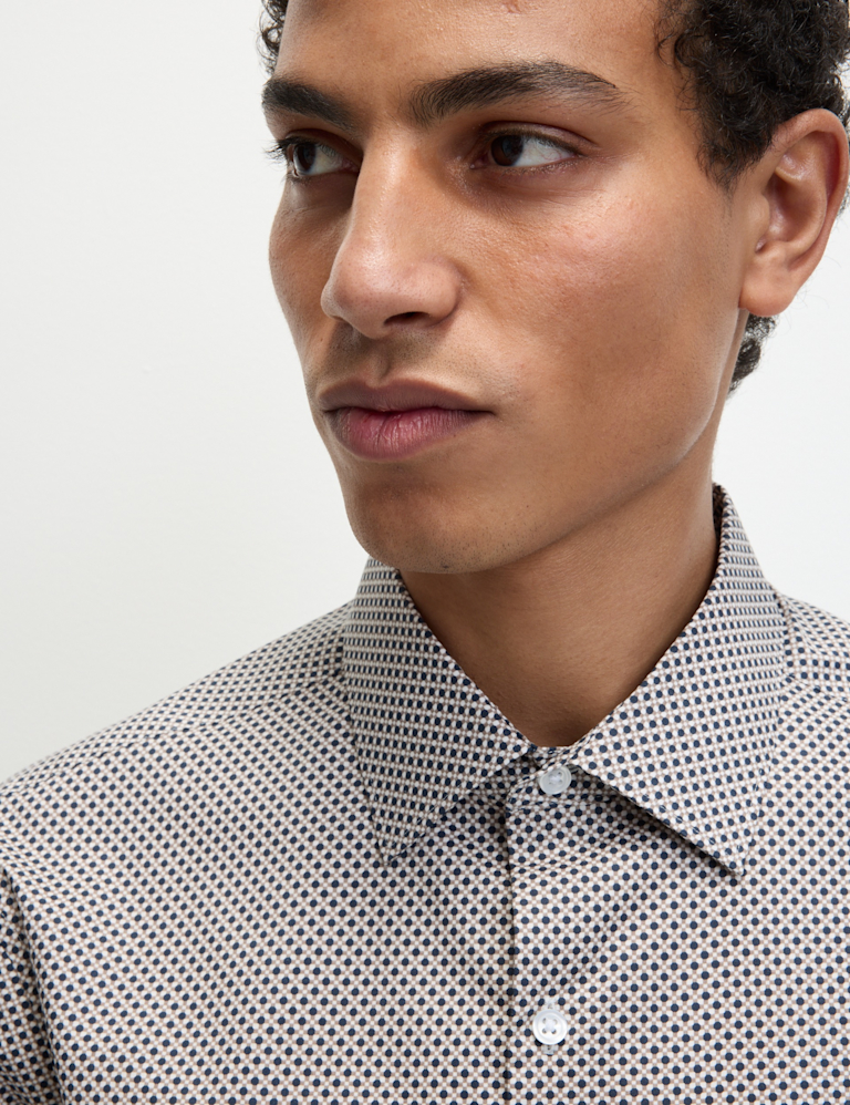 Regular Fit Easy Iron Pure Cotton Shirt