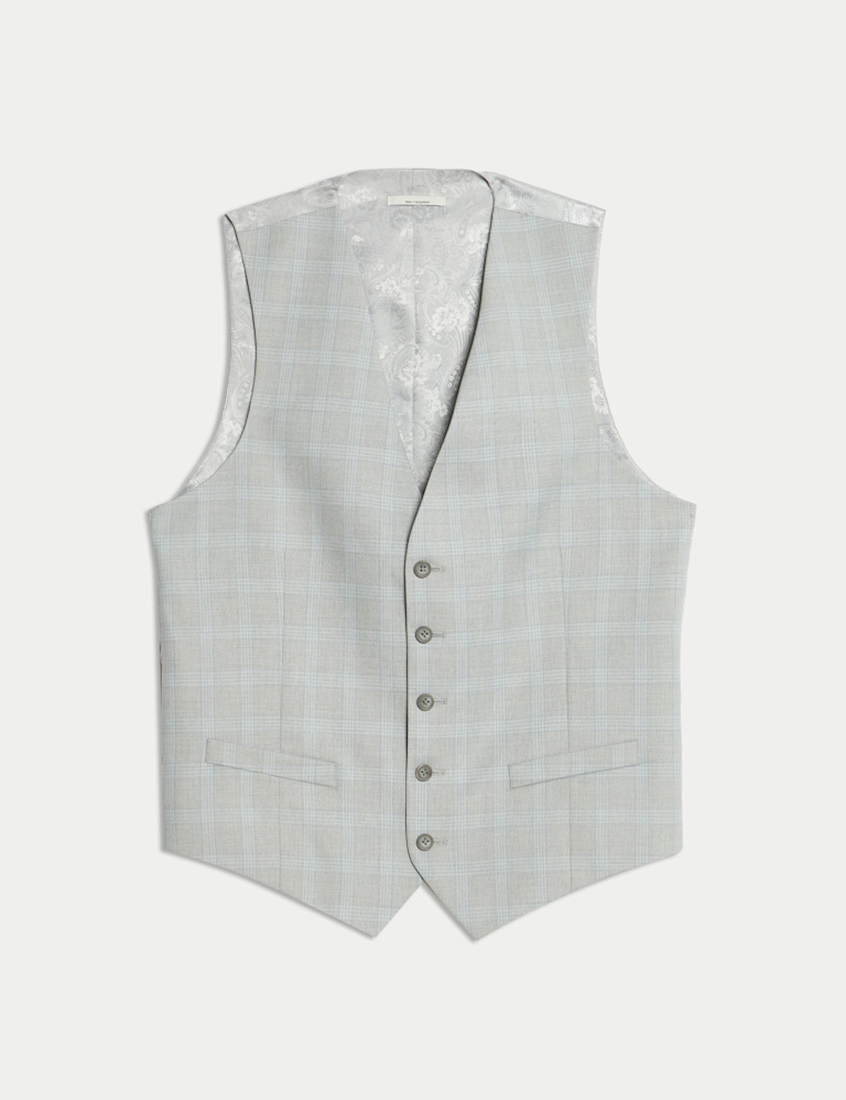 Tailored Fit Check Waistcoat