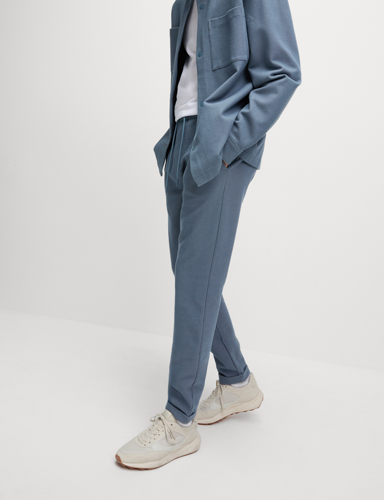 Smart Tapered Joggers with Stretch