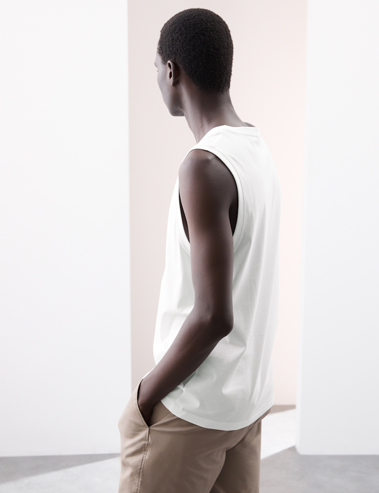 Pure Supima® Cotton Crew Neck Tank Top