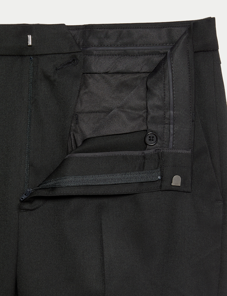 Regular Fit Stretch Smart Trousers