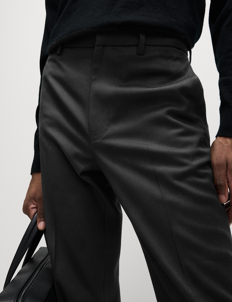 Regular Fit Stretch Smart Trousers