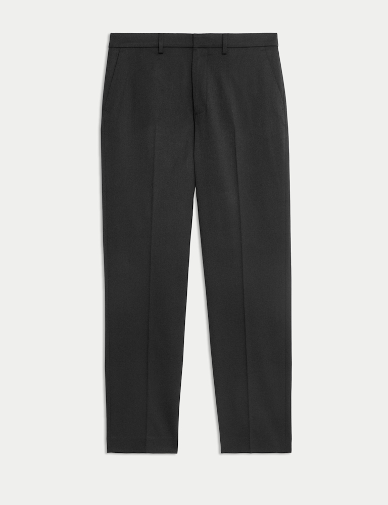 Regular Fit Stretch Smart Trousers