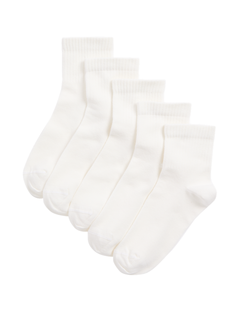 5pk Cotton Rich Sports Socks (6 Small – 7 Large)