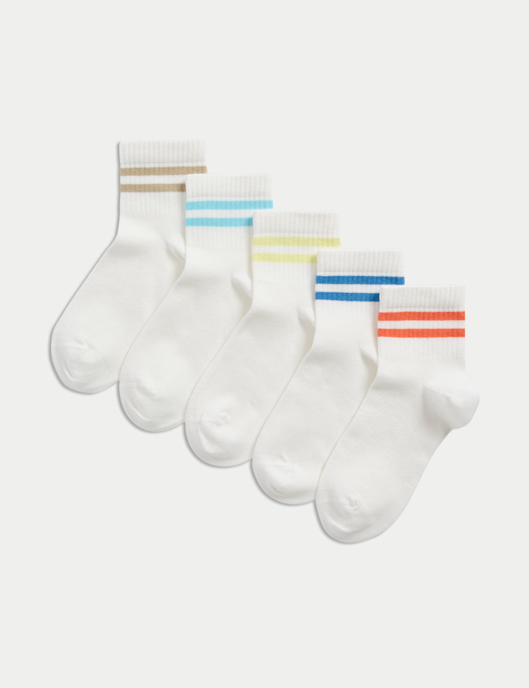 5pk Cotton Rich Sports Socks