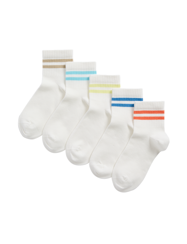 5pk Cotton Rich Sports Socks