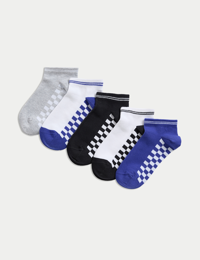5pk Cotton Rich Check Trainer Liners™ (6 Small – 7 Large)