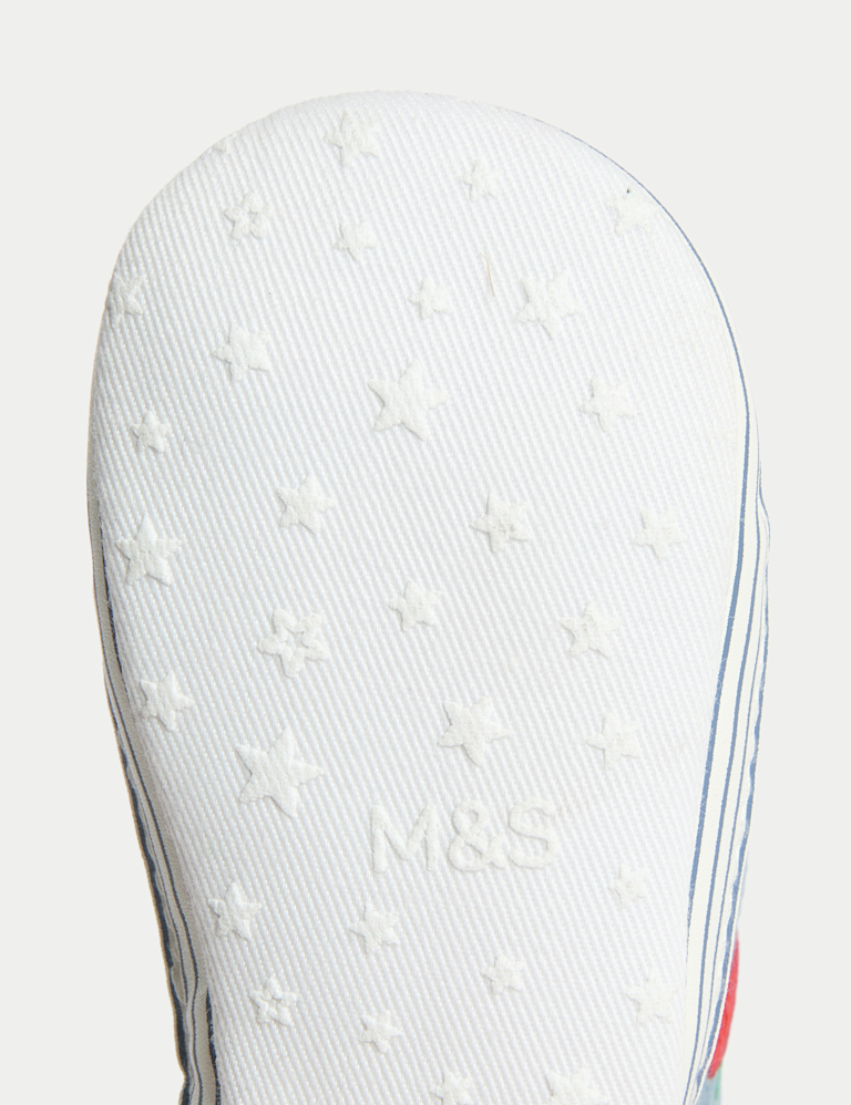 Baby Embroidered Canvas Pram Trainers (0-18 Months)