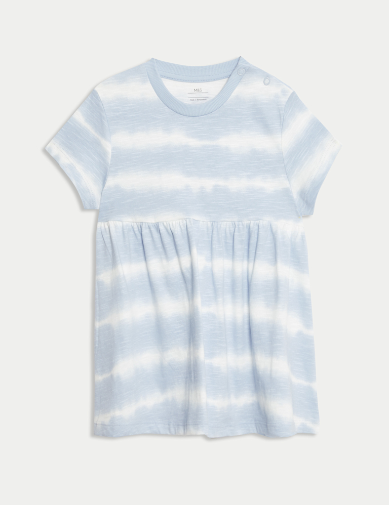 Pure Cotton Tie Dye Jersey Dress (0-3 Yrs)