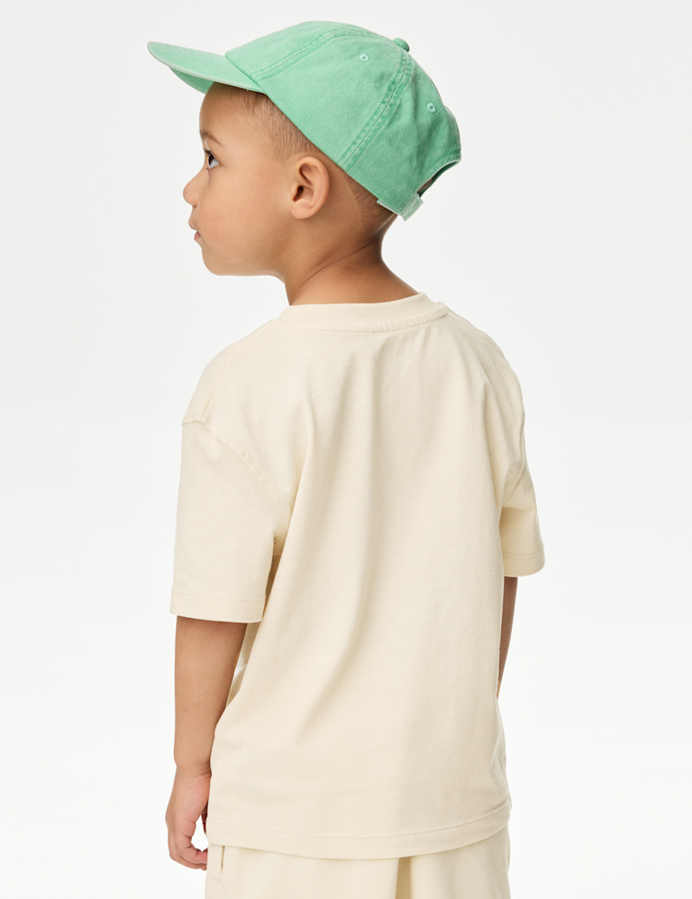 Pure Cotton Wave Graphic T-Shirt (2-8 Yrs)