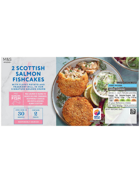 2 Salmon & Dill Fishcakes