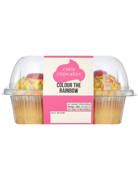 Colour the Rainbow Cupcakes 