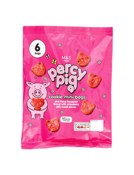 All Butter Mini Percy Pig Cookie Bags
