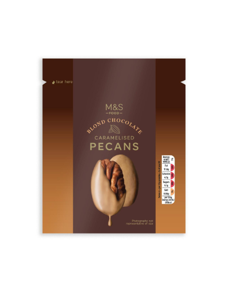 Blond Chocolate Caramelised Pecans