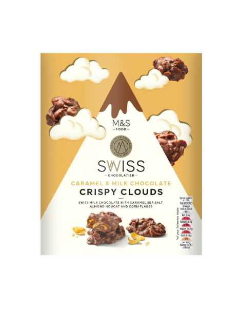 Swiss Caramel & Milk Chocolate Crispy Clouds